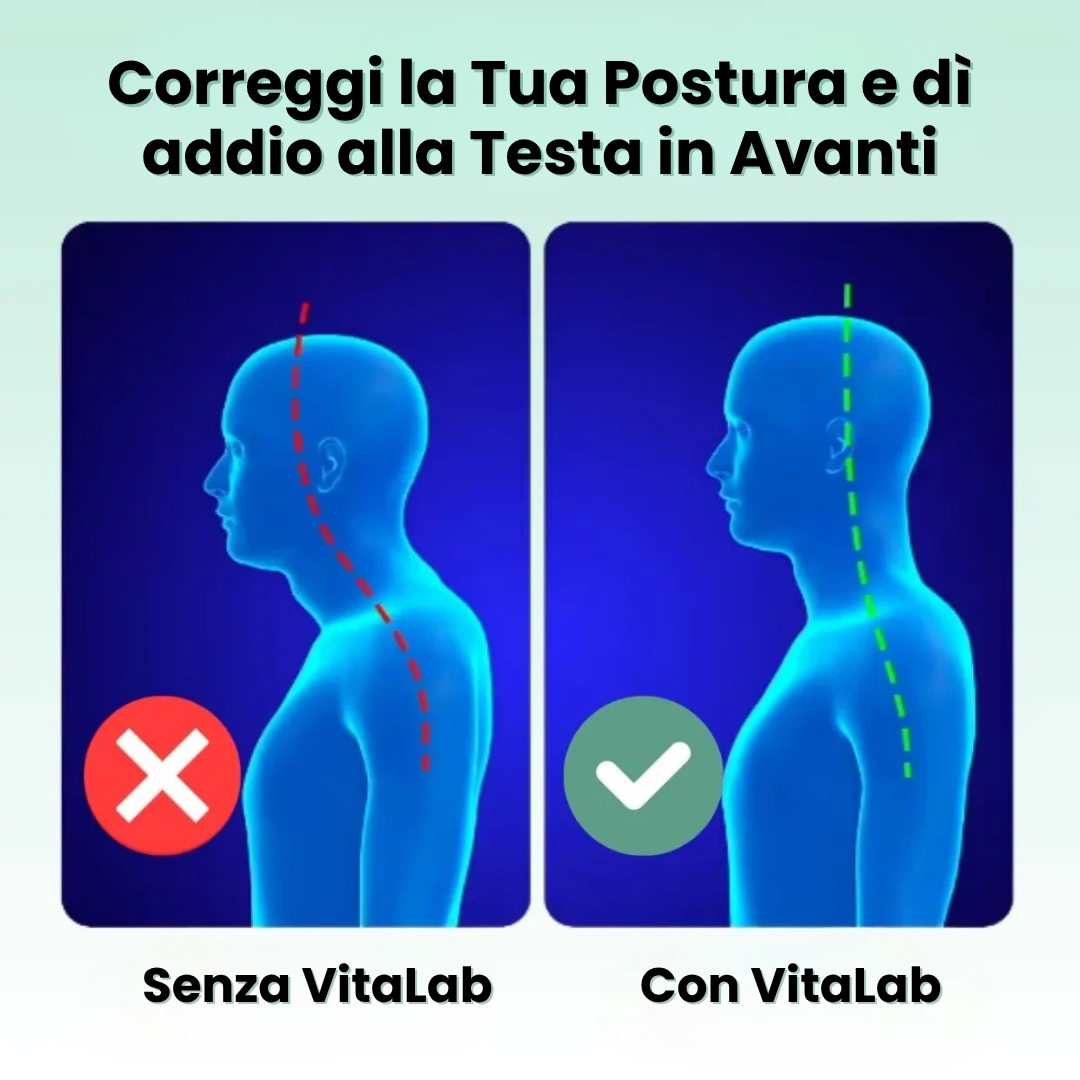 VitaLab™ FisioRest - Il Massaggiatore Cervicale 3-in-1