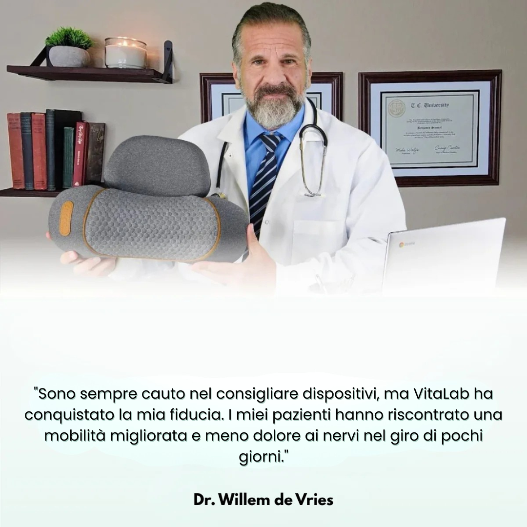 VitaLab™ FisioRest - Il Massaggiatore Cervicale 3-in-1