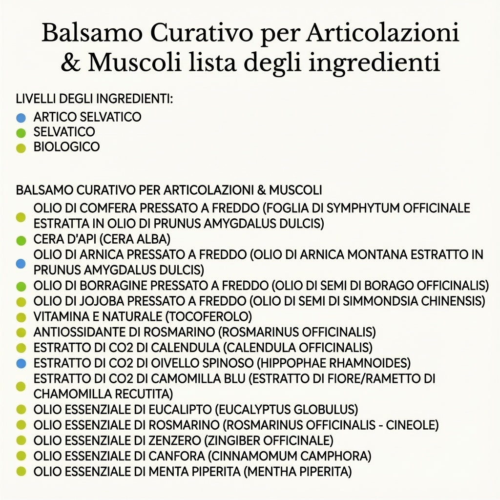 Balsamo Curativo Per Articolazioni e Muscoli