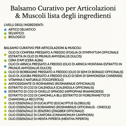 Balsamo Curativo Per Articolazioni e Muscoli